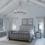 Progress Lighting Debut 9-Light Gray Farmhouse Chandelier
