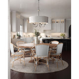 Progress Lighting Drum Shade 5-Light Brushed Nickel Transitional Chandelier