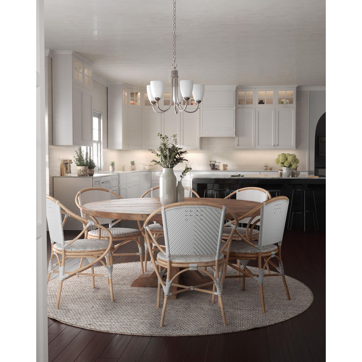 Progress Lighting Gather 5-Light Brushed Nickel Traditional Chandelier