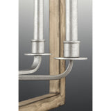 Progress Lighting Turnbury 8-Light Gray Rustic Chandelier