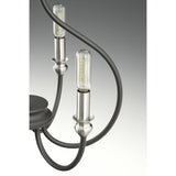 Progress Lighting Whisp 6-Light Gray Farmhouse Chandelier