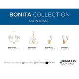 Progress Lighting Bonita 6-Light Matte Black Transitional Chandelier