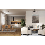 Progress Lighting Atwell 5-Light Matte Black Mid-century Chandelier