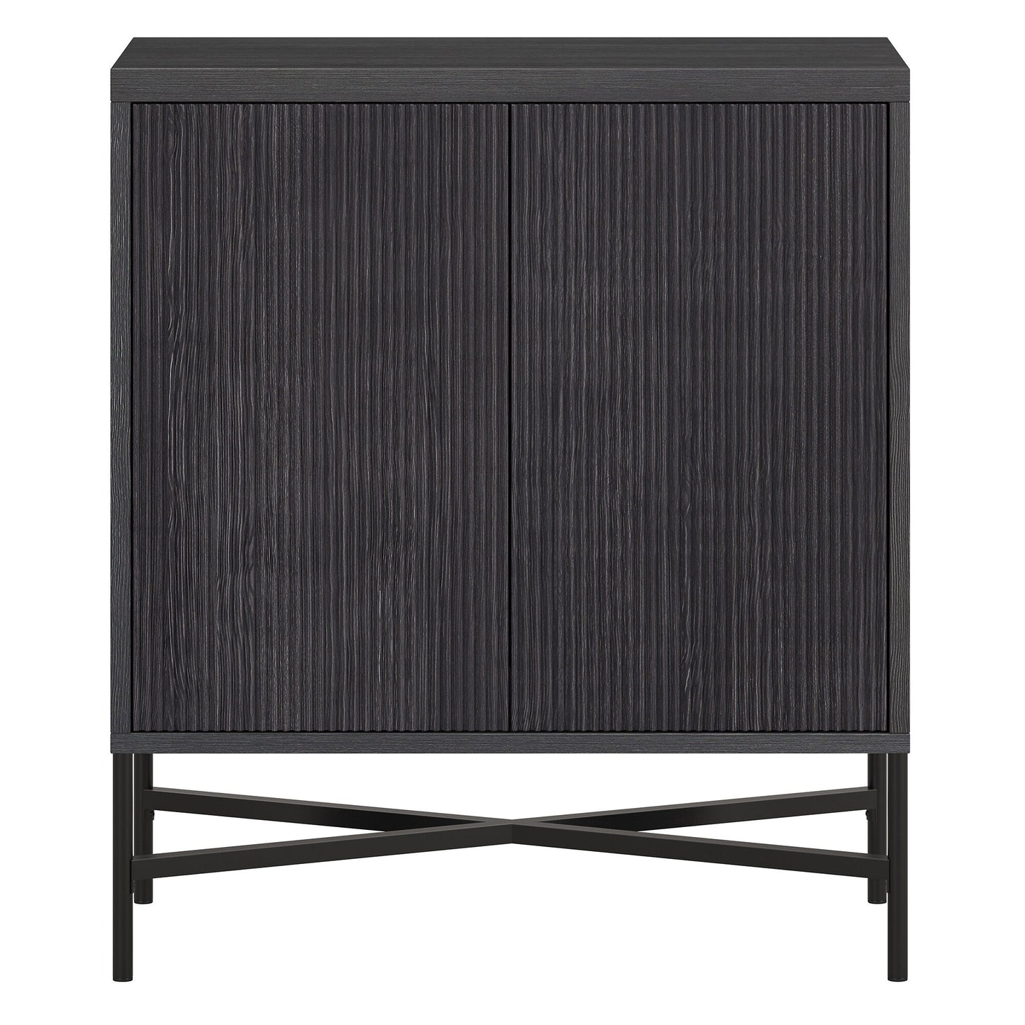 Hailey Home Brighton Charcoal Gray 2-Shelf Office Cabinet