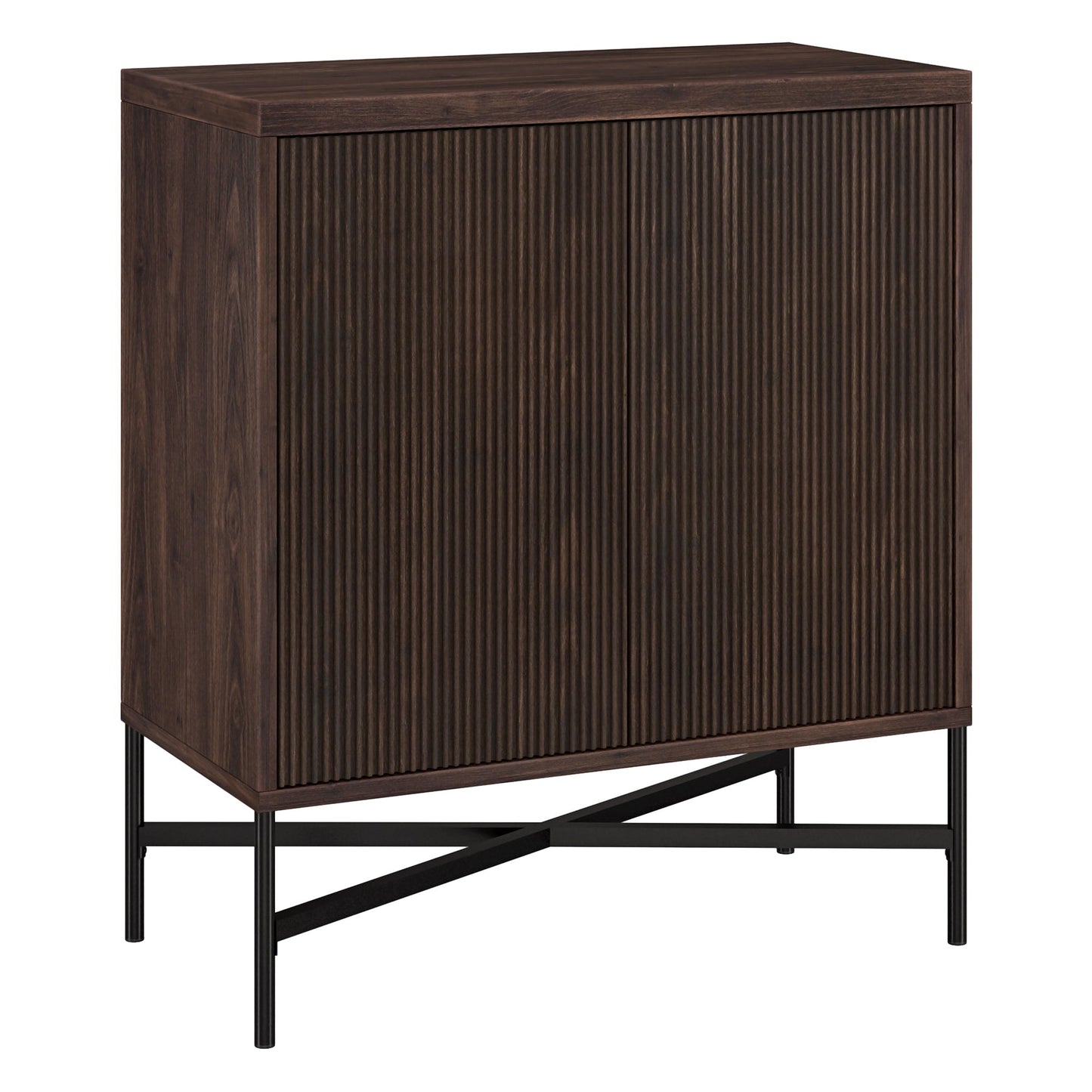 Hailey Home Brighton Alder Brown 2-Shelf Office Cabinet