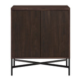Hailey Home Brighton Alder Brown 2-Shelf Office Cabinet