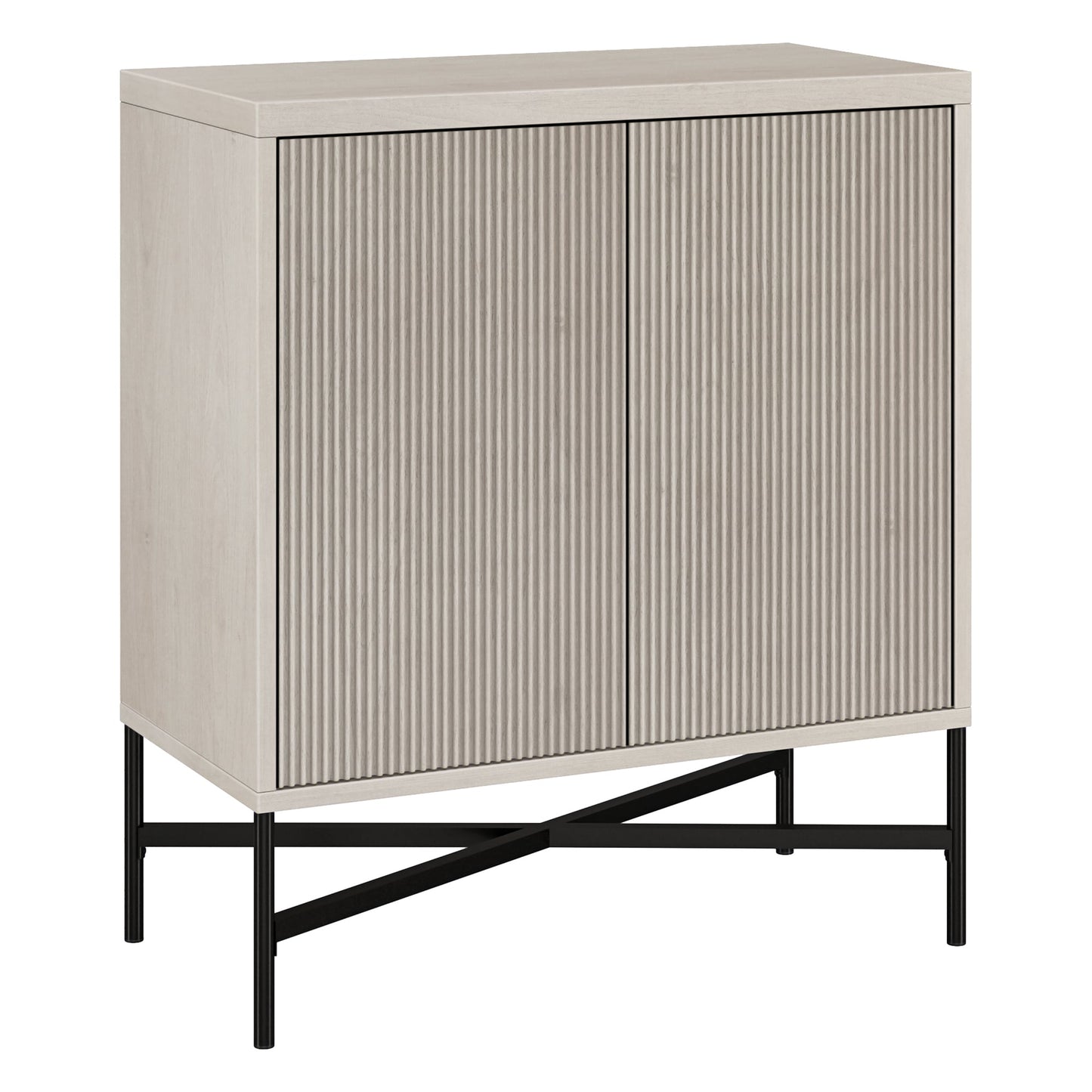 Hailey Home Brighton Alder White 2-Shelf Office Cabinet