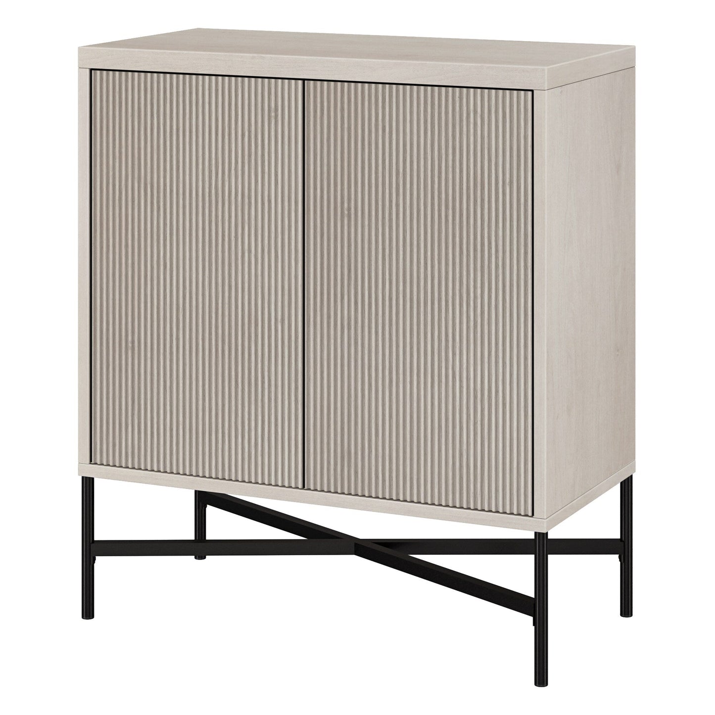 Hailey Home Brighton Alder White 2-Shelf Office Cabinet