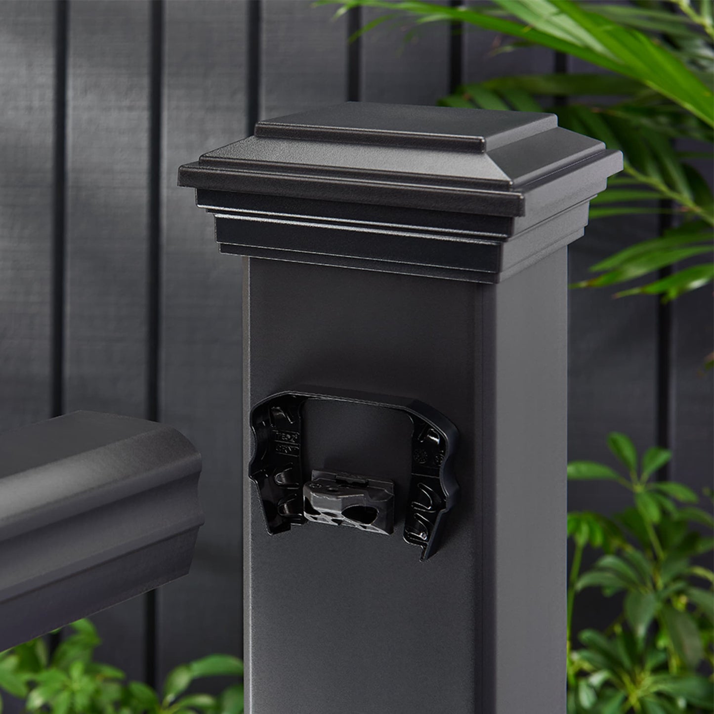 Trex 18.5-in x 6.625-in Transcend Charcoal Black Composite Line Connector (32-Pack)