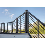 Trex Signature 8-ft x 36-in Charcoal Black Aluminum Deck Stair Rail Kit