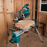 18-Volt Lithium-Ion Brushless Cordless 10 in. Dual-Bevel Sliding Compound Miter Saw and Compact Folding Miter Saw Stand - Super Arbor