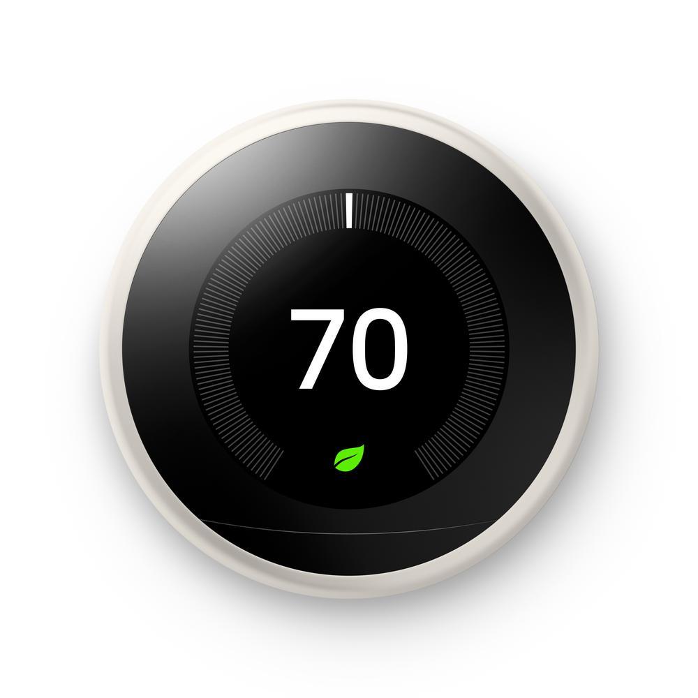Nest Learning Thermostat 3rd Gen in Polished Steel - Super Arbor