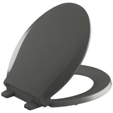 Cachet Quiet-Close Round Closed Front Toilet Seat with Grip-Tight Bumpers in White - Super Arbor