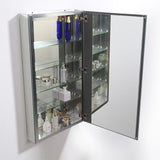 20 in. W x 36 in. H x 5 in. D Frameless Recessed or Surface-Mounted Bathroom Medicine Cabinet