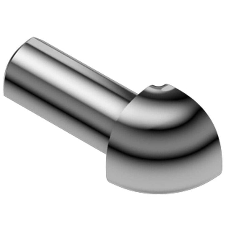 Round Edge 3/8 in. Polished Chrome Outside Corner