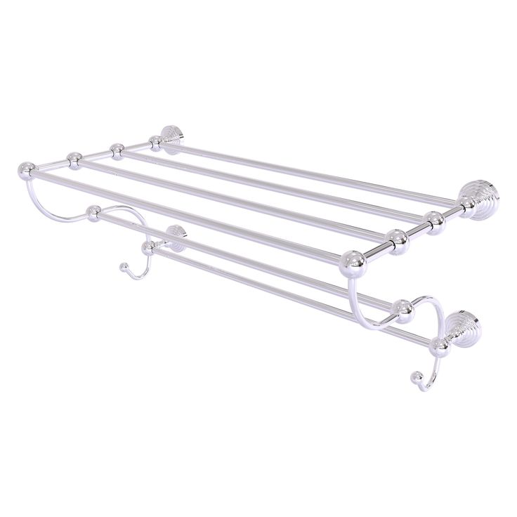 Allied Brass Waverly Place Collection 24-in Train Rack Towel Shelf in Brushed Bronze