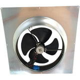 1280 CFM Aluminum Hybrid (Solar/Electric) Powered Gable Mount Gable Louver Vent - Super Arbor