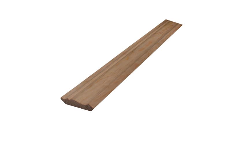 Alexandria Moulding 9/16 in. H x 8 ft. L Prefinished Brown Pine Classic Molding