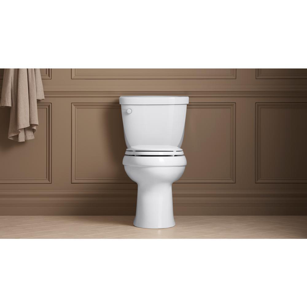Cachet Quiet-Close Elongated Closed Front Toilet Seat with Grip-Tight Bumpers in White - Super Arbor
