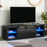 Yiekholo Modern/Contemporary Black Tv Cabinet (Accommodates TVs up to 70-in)
