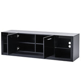 Yiekholo Modern/Contemporary Black Tv Cabinet (Accommodates TVs up to 70-in)