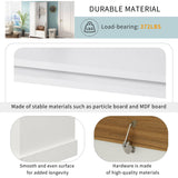 Yiekholo Casual 35.55-in White Wood Hall Tree