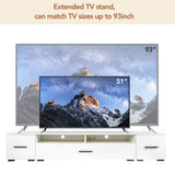 Yiekholo Modern/Contemporary White Tv Cabinet (Accommodates TVs up to 80-in)