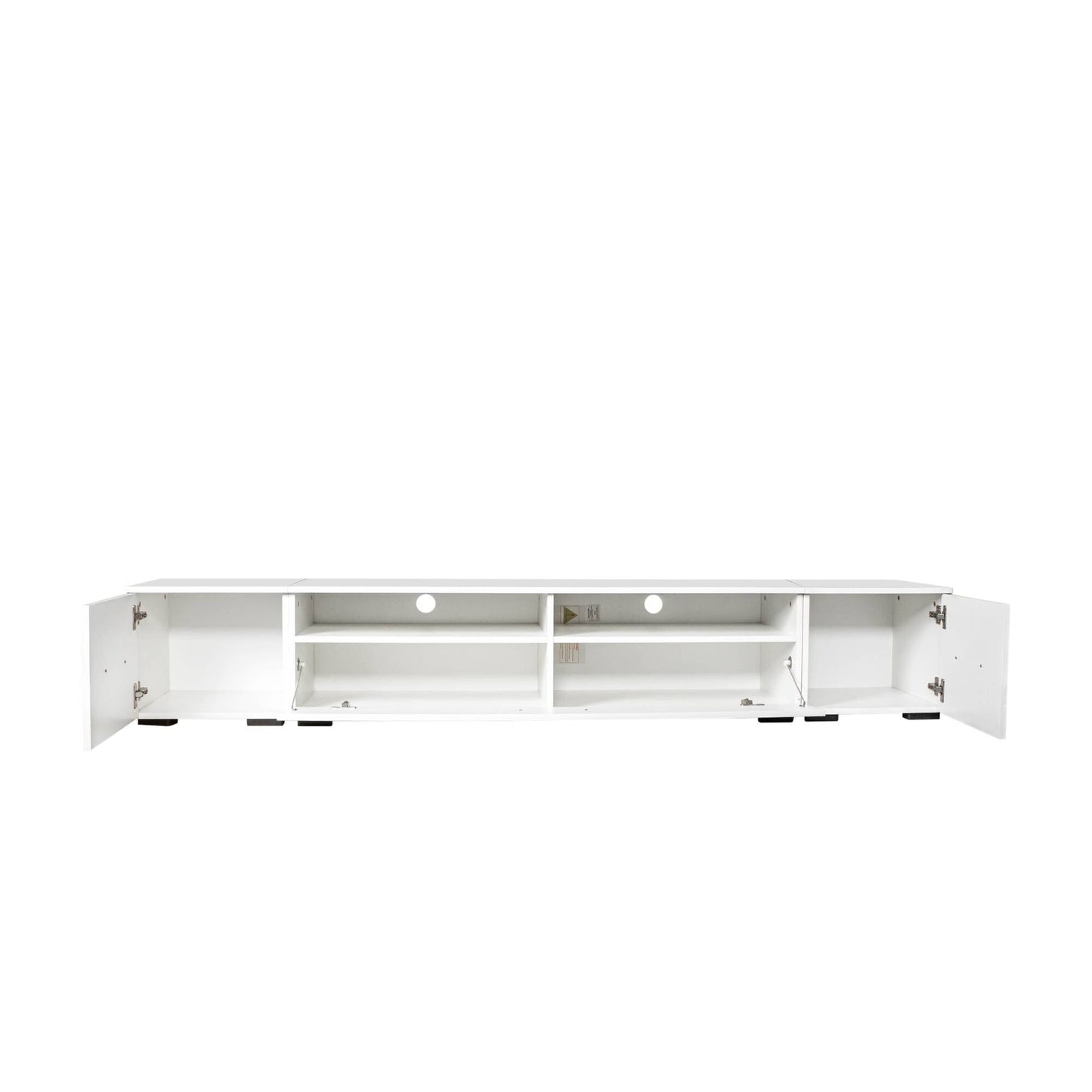 Yiekholo Modern/Contemporary White Tv Cabinet (Accommodates TVs up to 80-in)