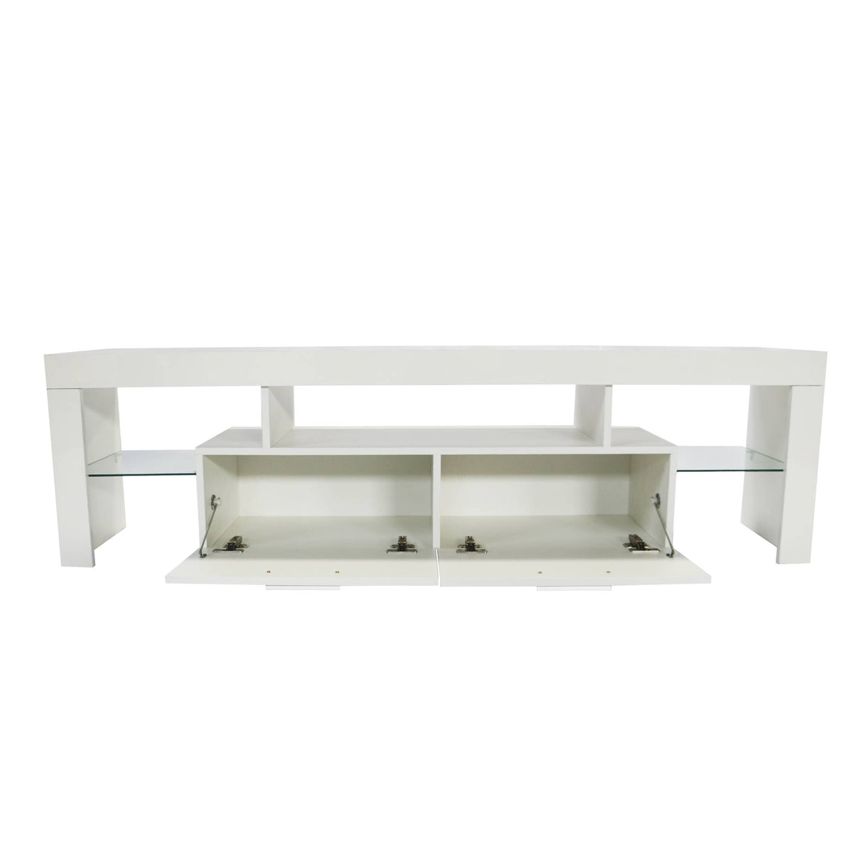 Yiekholo Modern/Contemporary White Tv Cabinet (Accommodates TVs up to 65-in)