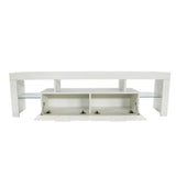 Yiekholo Modern/Contemporary White Tv Cabinet (Accommodates TVs up to 65-in)