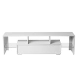 Yiekholo Modern/Contemporary White Tv Cabinet (Accommodates TVs up to 65-in)