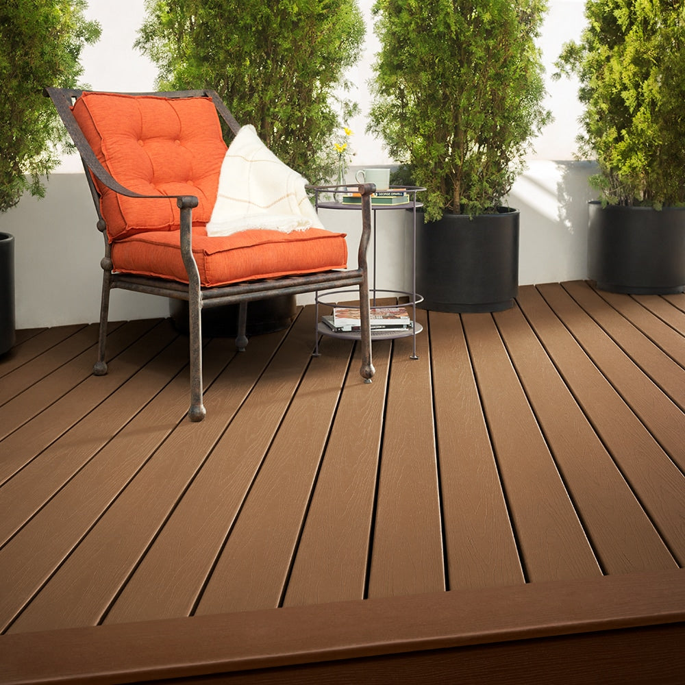 Trex Enhance Basics 1-in x 12-in x 12-ft Composite Saddle Fascia Deck Board (Actual Size: 0.56-in x 11.375-in)