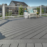 Trex Select 2-in x 6-in Pebble Grey Square Composite Deck Board