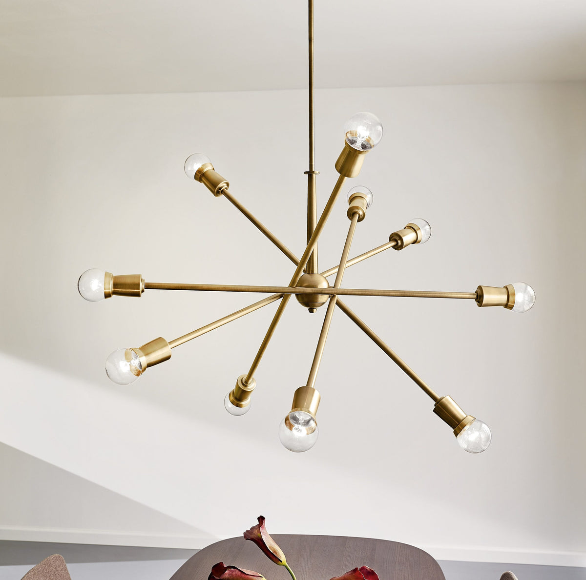 Kichler Armstrong 10-Light Mid-century Chandelier