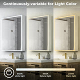 Forclover 24-in x 30-in Lighted LED Fog Free Surface/Recessed Mount Silver Mirrored Soft Close Medicine Cabinet with Outlet