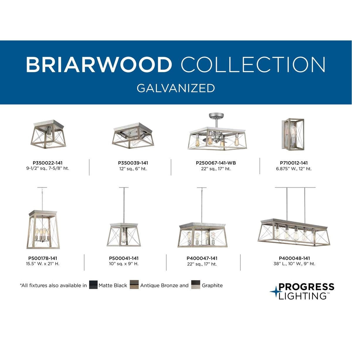 Progress Lighting Briarwood 5-Light Gray Farmhouse Chandelier