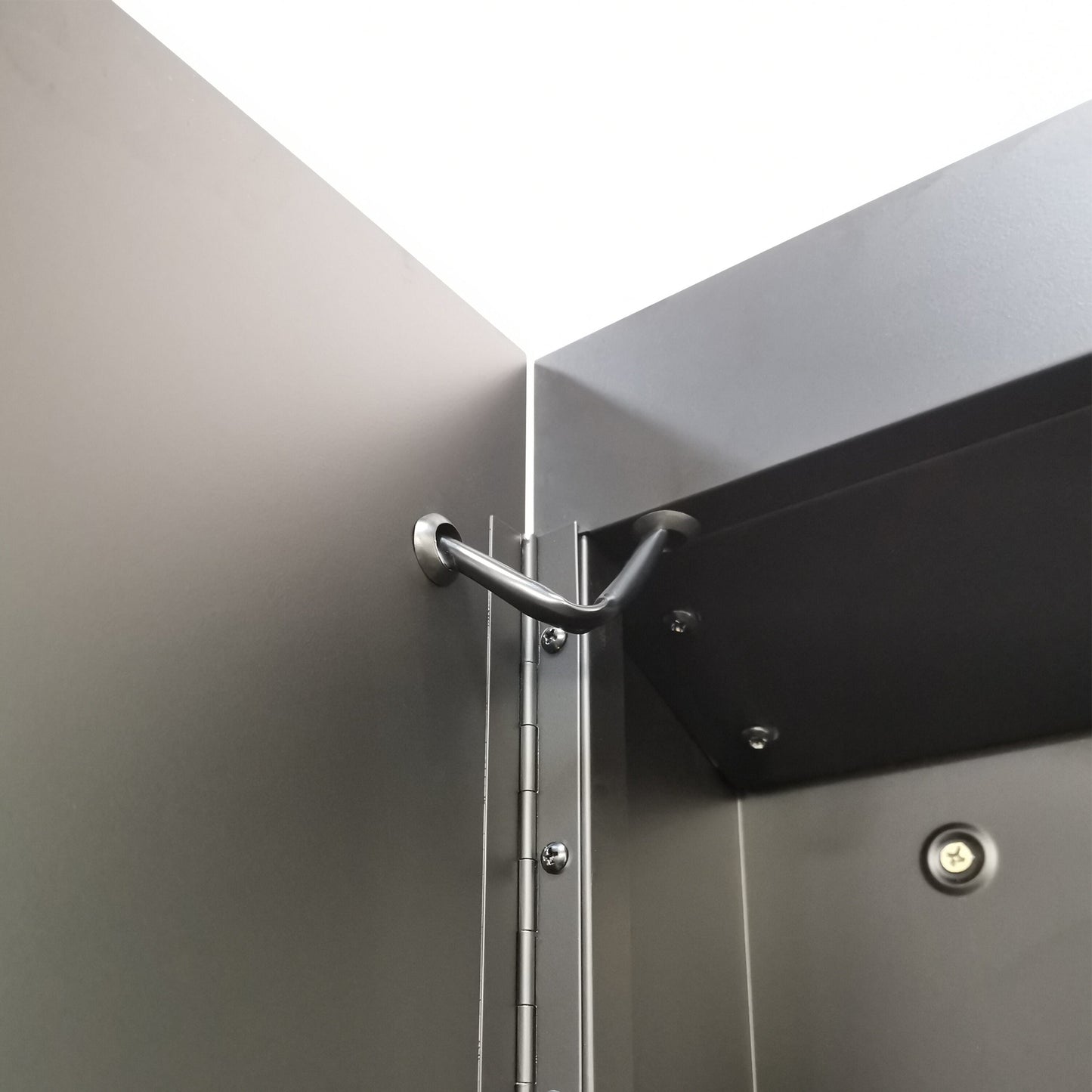 Forclover MA 30-in x 26-in Lighted LED Fog Free Surface Mount Black Mirrored Soft Close Medicine Cabinet