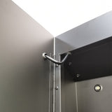 Forclover MA 30-in x 26-in Lighted LED Fog Free Surface Mount Black Mirrored Soft Close Medicine Cabinet