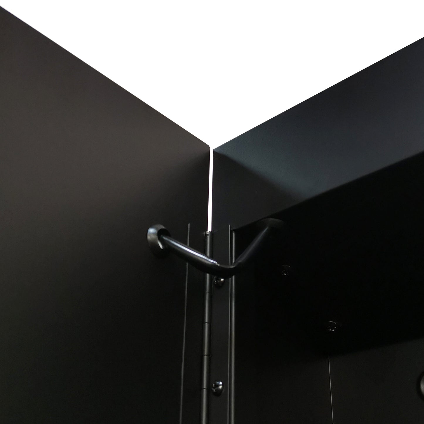 Forclover MA 30-in x 26-in Lighted LED Fog Free Surface Mount Black Mirrored Soft Close Medicine Cabinet