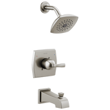Delta Flynn Stainless 1-Handle Bathtub and Shower Faucet with Valve
