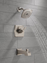 Delta Flynn Stainless 1-Handle Bathtub and Shower Faucet with Valve
