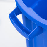 Blue Hawk 32-Gallon Blue Outdoor Recycling Bin with Lid