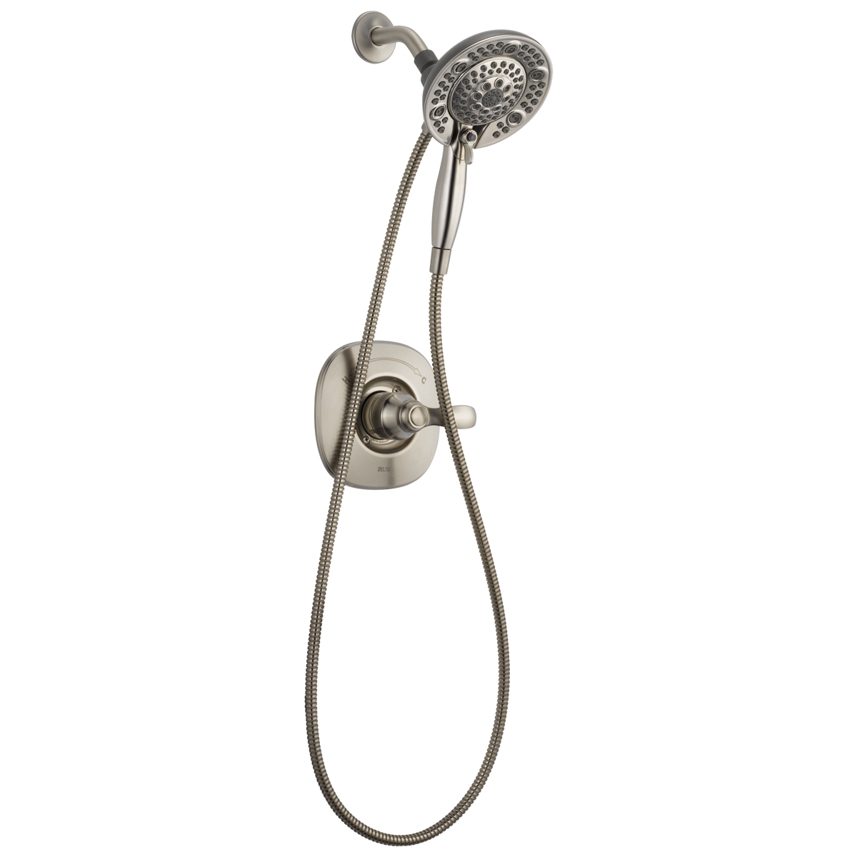 Delta Nura Stainless 1-Handle In2ition Shower Faucet with Valve, 6.5-in Round Head