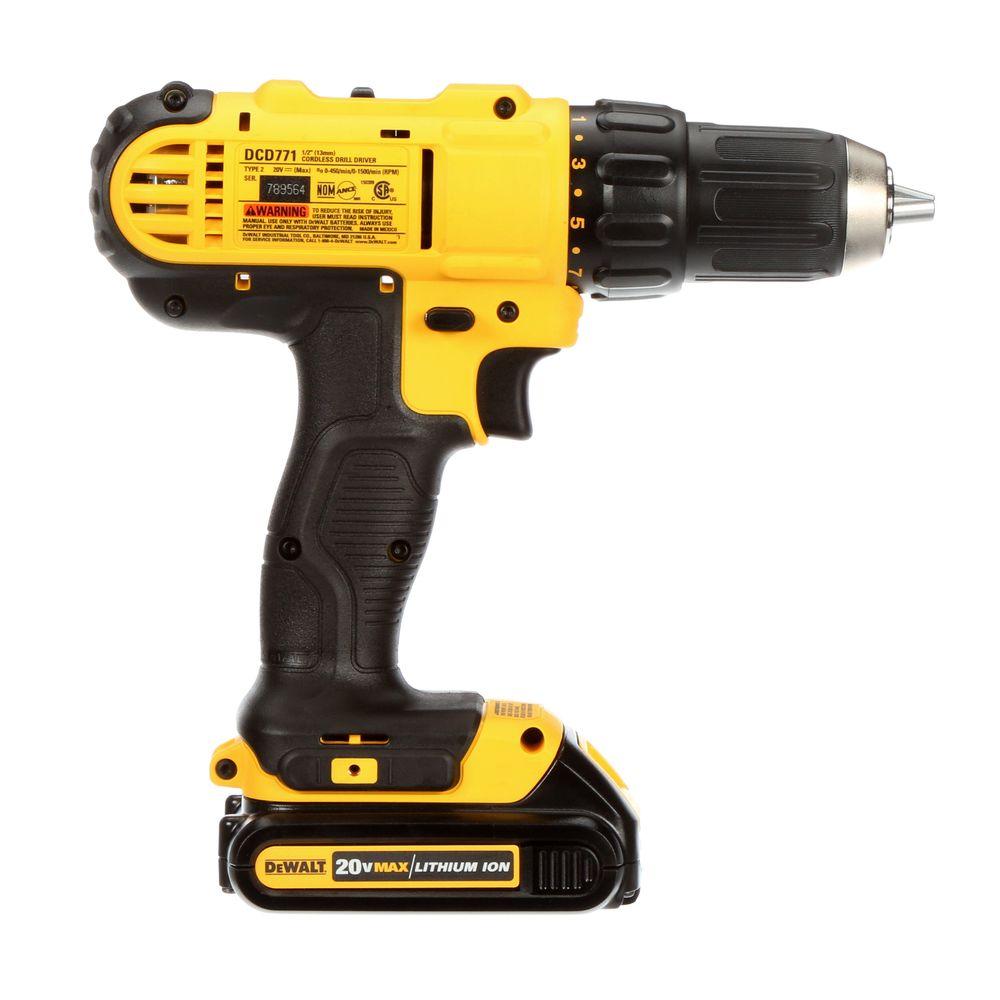 20-Volt MAX Li-Ion Cordless 1/2 in. Drill/Driver Kit w/ Bare 20-V Li-Ion 6-1/2 in. Circ Saw & 20-V Li-Ion 4 Ah Battery