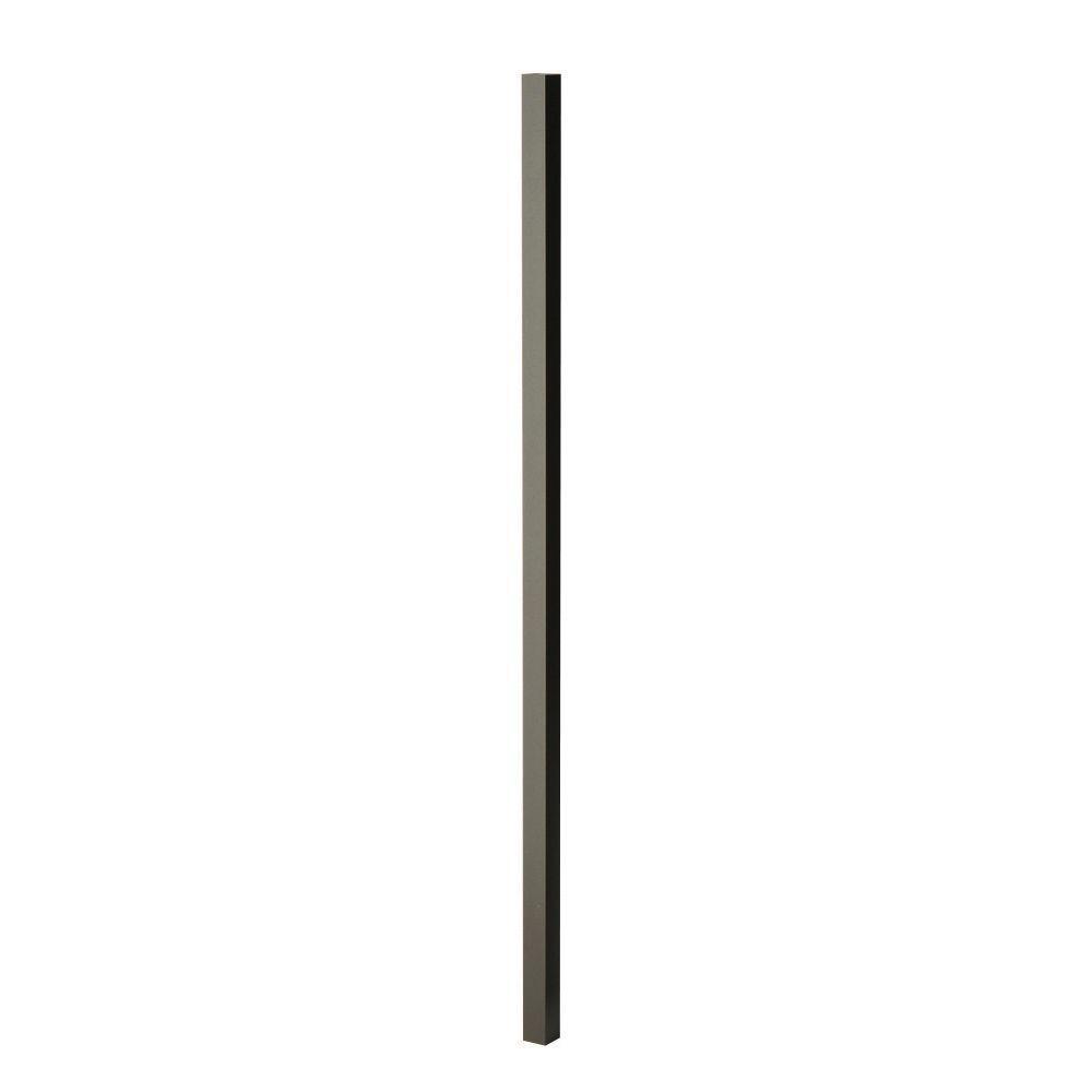 32 in. x 0.75 in. Aluminum Black Square Baluster (15-Pack) - Super Arbor