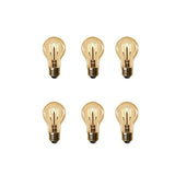 Feit Electric 40-Watt Equivalent AT19 Dimmable Amber Glass Vintage Edison LED Light Bulb with H Shape Filament Warm White (6-Pack)