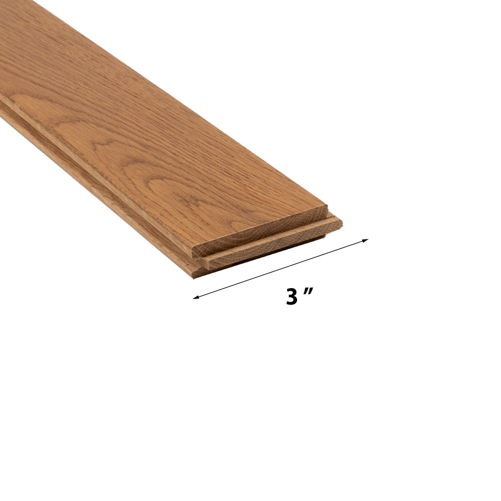 allen + roth Oak Aged Lodge hardwood flooring — detail view