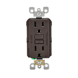 15 Amp Self-Test SmartlockPro Slim Duplex GFCI Outlet, White - Super Arbor