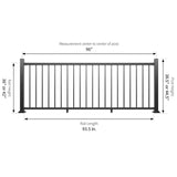 Fiberon CitySide Contemporary Matte Finish Aluminum Deck Rail Kit