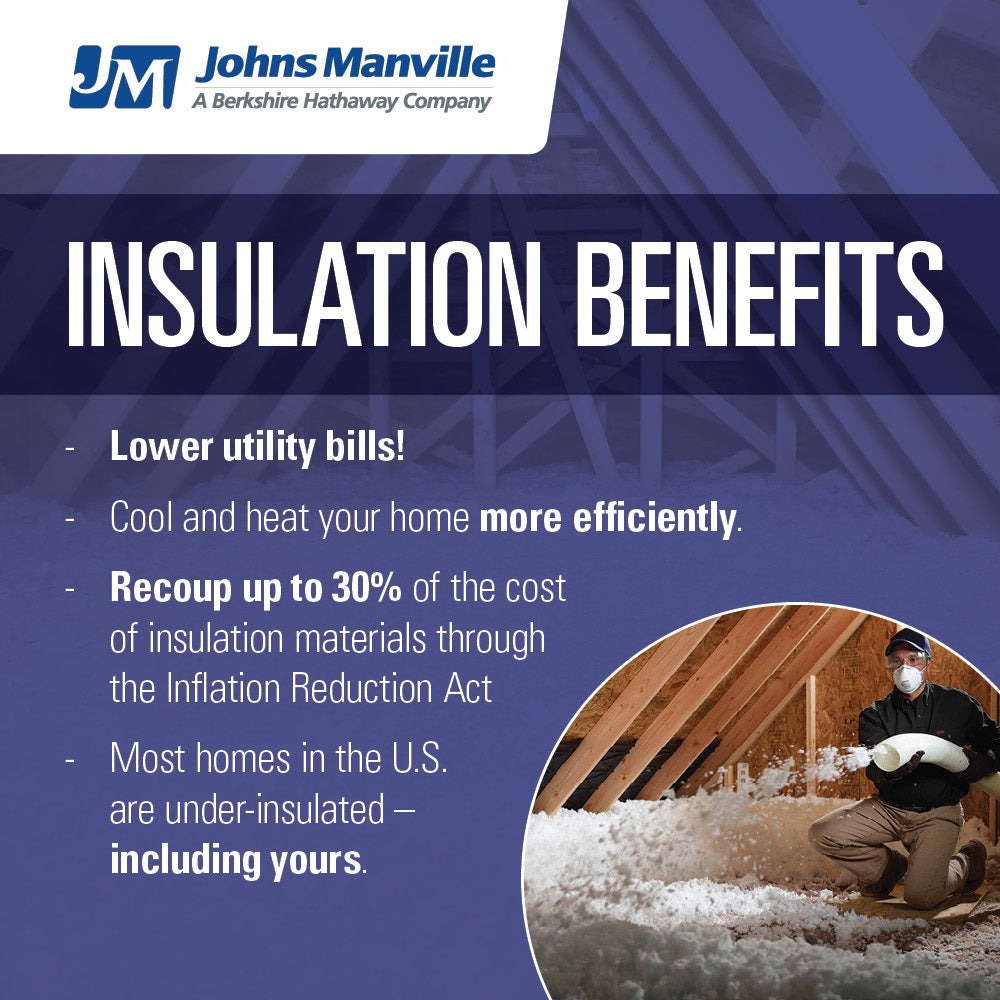 Johns Manville Multi-Purpose Unfaced Fiberglass Roll Insulation, 5.33-sq ft, 16-in W x 4-ft L, 2-in Thick (Individual Pack) - B777CT40